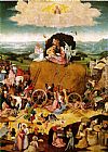 Triptych Paintings - Haywain, central panel of the triptych by Hieronymus Bosch